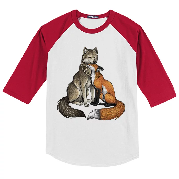 Fox And Wolf Kids Colorblock Raglan Jersey