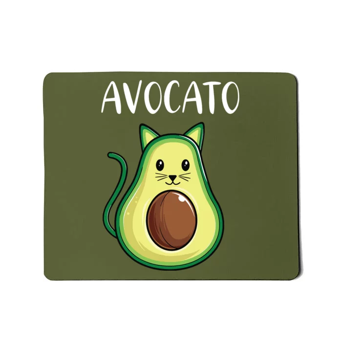 Funny Avocado Women Avocato Cat Mousepad