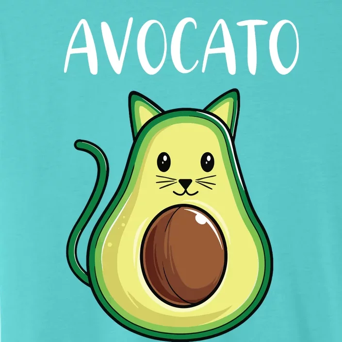 Funny Avocado Women Avocato Cat ChromaSoft Performance T-Shirt