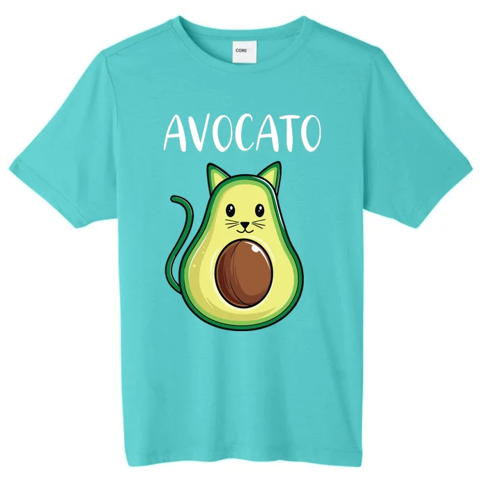 Funny Avocado Women Avocato Cat ChromaSoft Performance T-Shirt