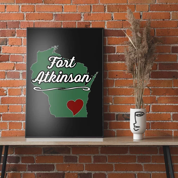 FORT ATKINSON Wisconsin WI USA City State Souvenir Poster