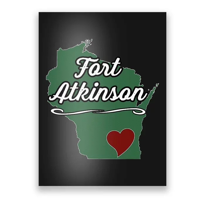 FORT ATKINSON Wisconsin WI USA City State Souvenir Poster