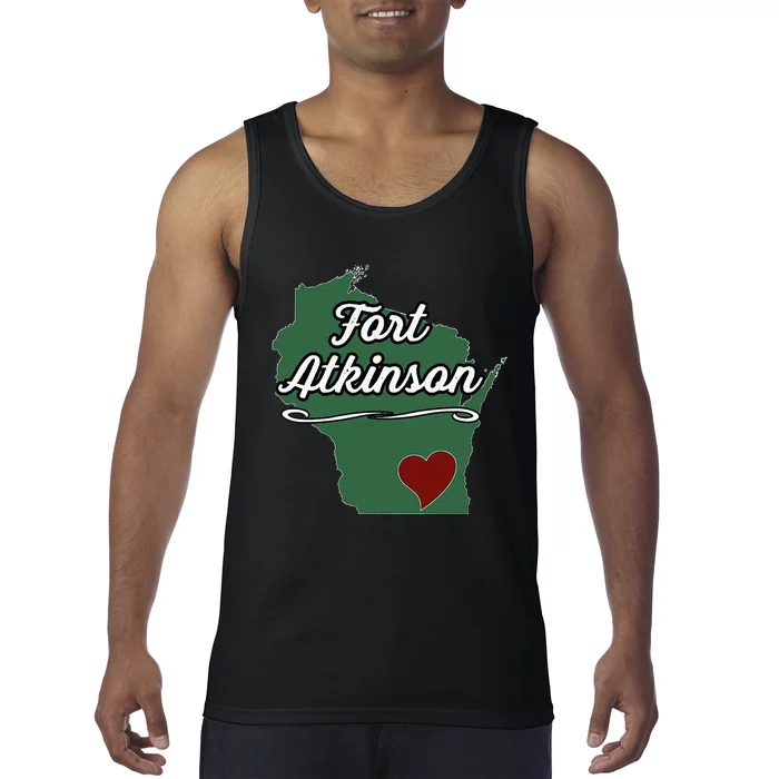 FORT ATKINSON Wisconsin WI USA City State Souvenir Tank Top