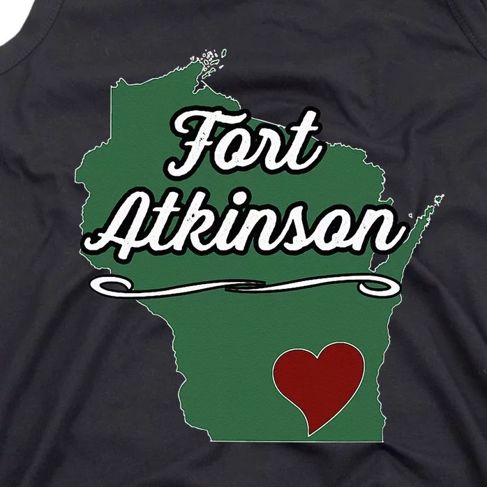 FORT ATKINSON Wisconsin WI USA City State Souvenir Tank Top