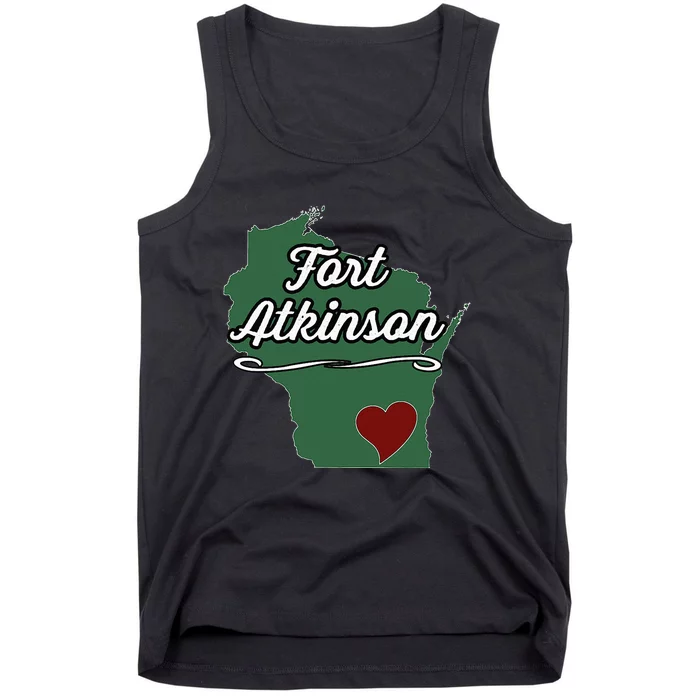 FORT ATKINSON Wisconsin WI USA City State Souvenir Tank Top