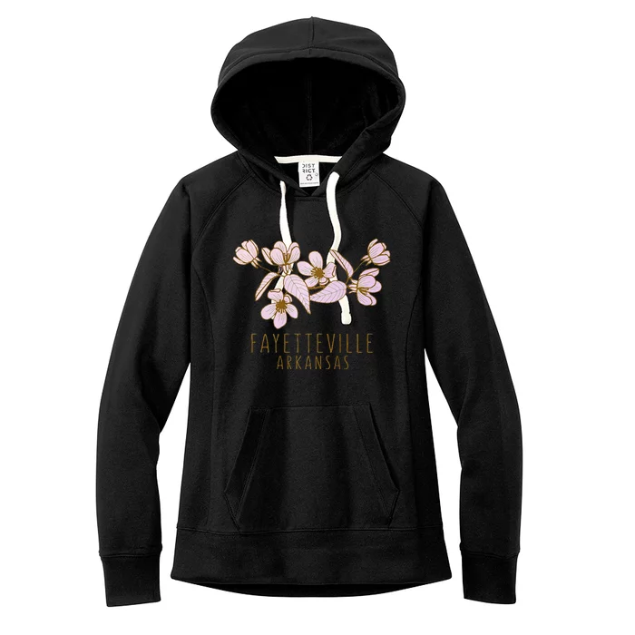 Fayetteville Arkansas Wildflowers Fayetteville Ar Premium Women's Fleece Hoodie