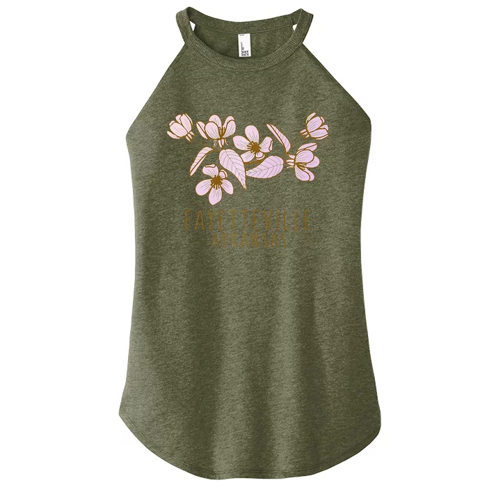 Fayetteville Arkansas Wildflowers Fayetteville Ar Premium Women’s Perfect Tri Rocker Tank