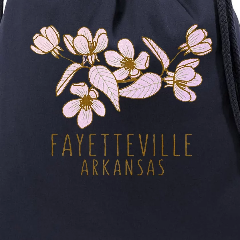 Fayetteville Arkansas Wildflowers Fayetteville Ar Premium Drawstring Bag