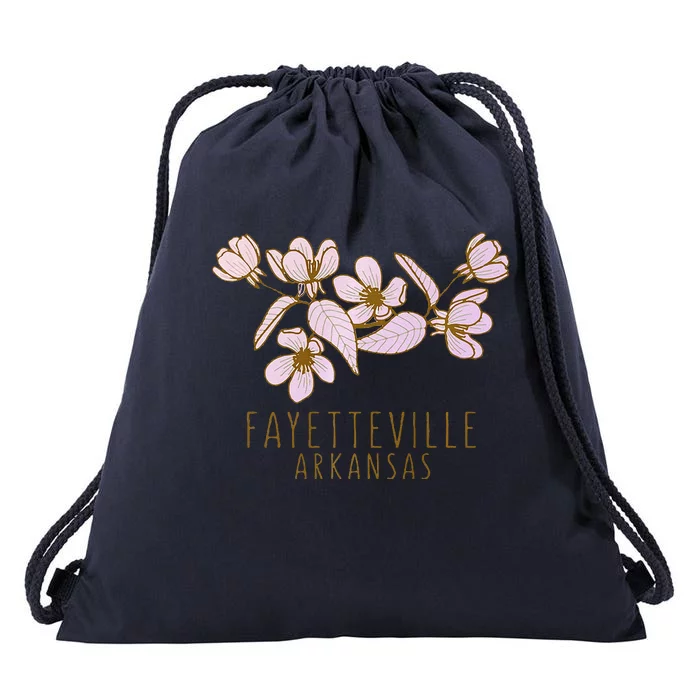 Fayetteville Arkansas Wildflowers Fayetteville Ar Premium Drawstring Bag