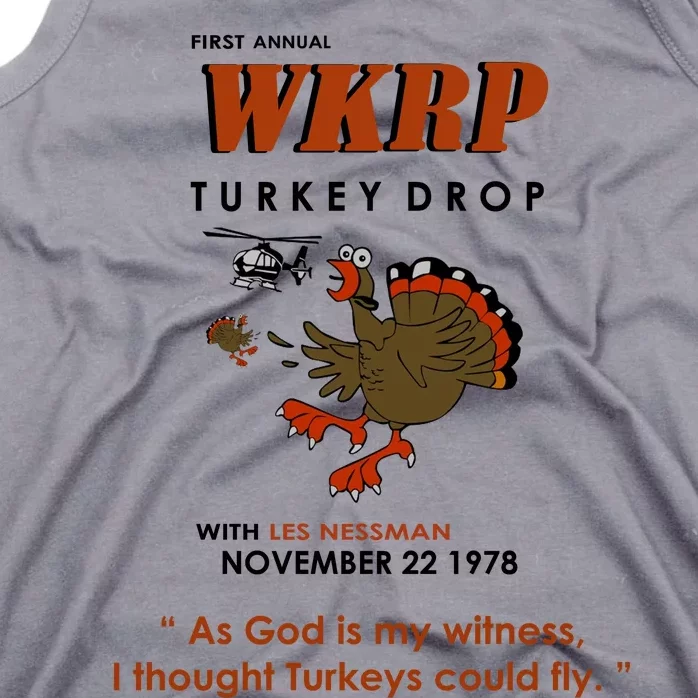 First Annual Wkrp Thanksgiving Day Turkey Drop Tank Top