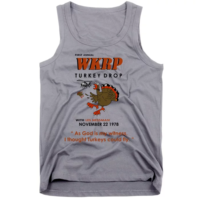 First Annual Wkrp Thanksgiving Day Turkey Drop Tank Top