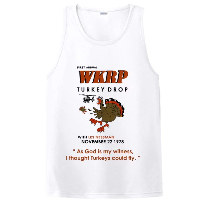 First Annual Wkrp Thanksgiving Day Turkey Drop Performance Tank