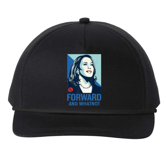 Forward And Whatnot Kamala Harris Walz 2024 Snapback Five-Panel Rope Hat