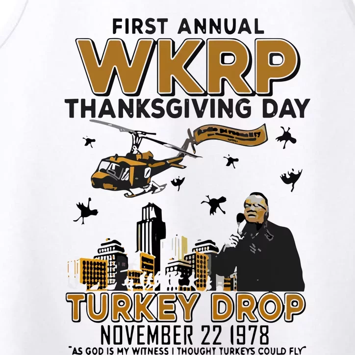 First Annual Wkrp Thanksgiving Day Turkey Drop Performance Tank