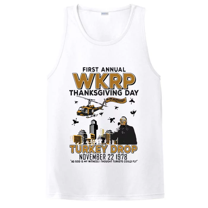 First Annual Wkrp Thanksgiving Day Turkey Drop Performance Tank