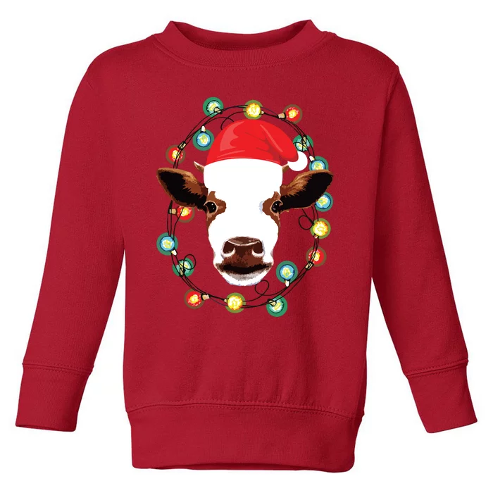 Farm Animal Xmas Pajamas Costume Farmer Christmas Cow Toddler Sweatshirt