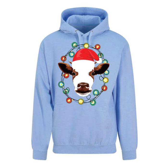 Farm Animal Xmas Pajamas Costume Farmer Christmas Cow Unisex Surf Hoodie