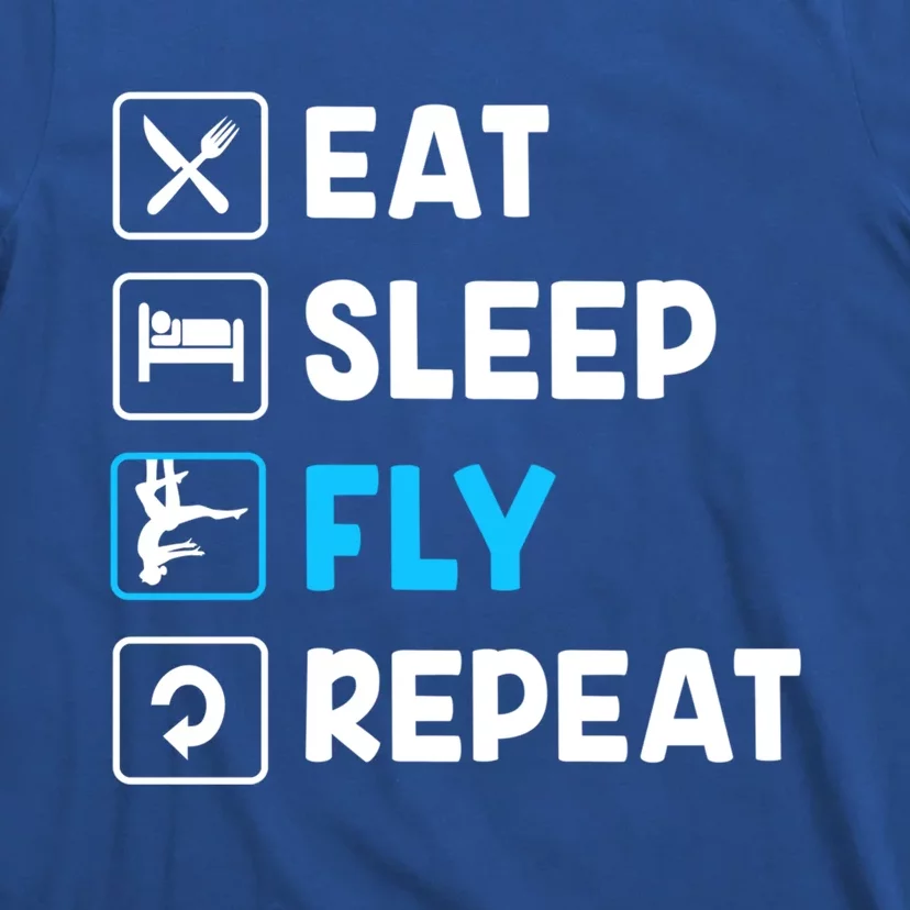 Funny Aerial Yoga Eat Sleep Fly Repeat Gift T-Shirt