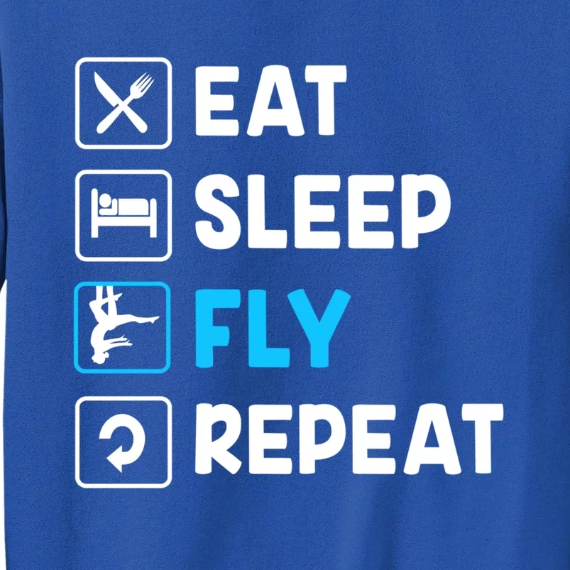 Funny Aerial Yoga Eat Sleep Fly Repeat Gift Tall Sweatshirt