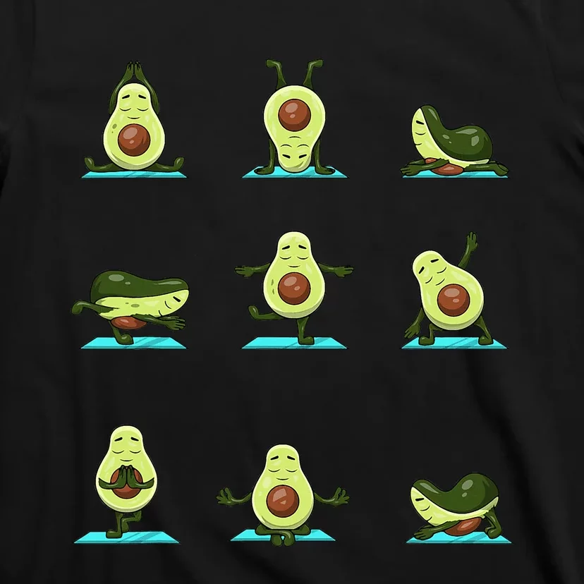 Funny Avocado Yoga Fitness Funny Exercising Gym Avocado T-Shirt