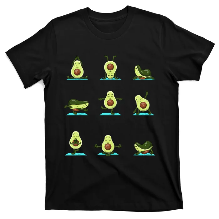 Funny Avocado Yoga Fitness Funny Exercising Gym Avocado T-Shirt