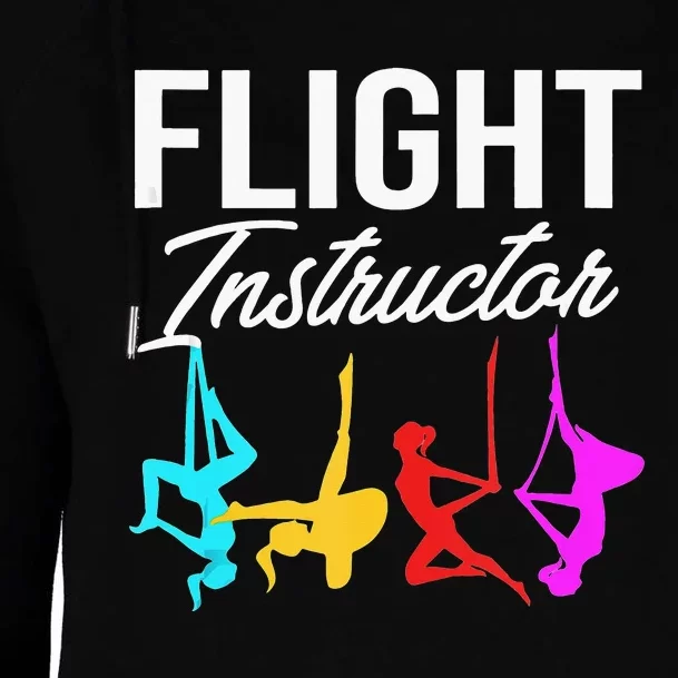 Funny Aerial Yoga Womens Flight Instructor Womens Funnel Neck Pullover Hood