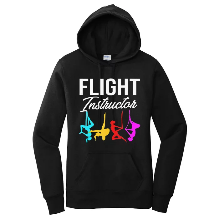 Funny Aerial Yoga Womens Flight Instructor Women's Pullover Hoodie