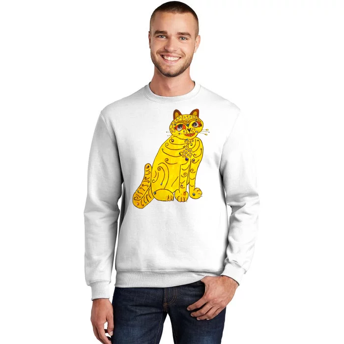 Funny Abba Yellow Cat Sweatshirt