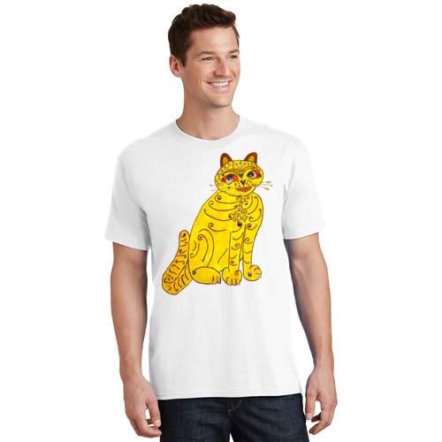 Funny Abba Yellow Cat T-Shirt | TeeShirtPalace