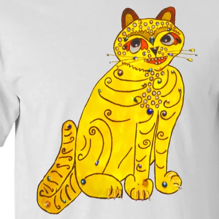 Funny Abba Yellow Cat Tall T-Shirt