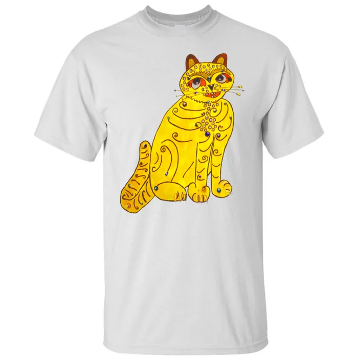 Funny Abba Yellow Cat Tall T-Shirt