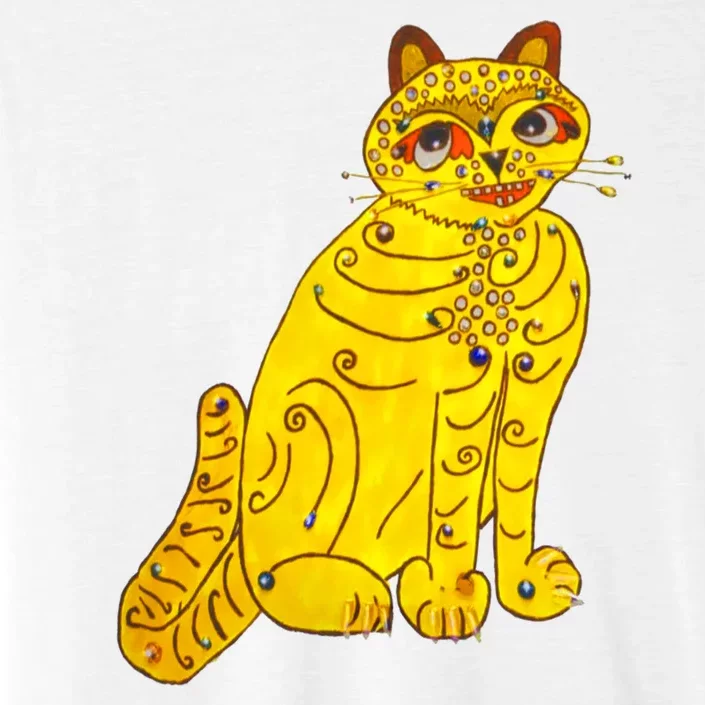 Funny Abba Yellow Cat ChromaSoft Performance T-Shirt