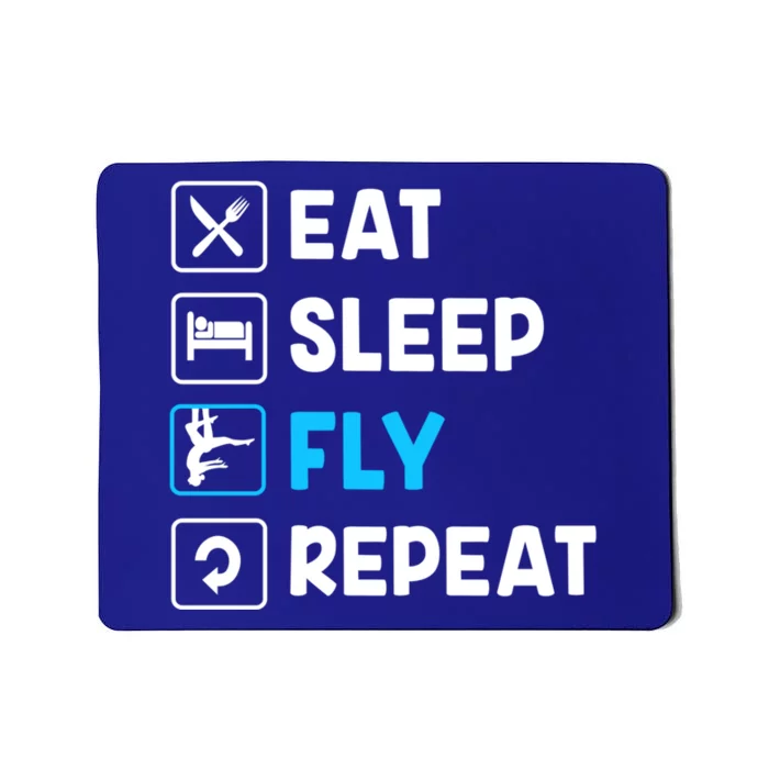 Funny Aerial Yoga Eat Sleep Fly Repeat Gift Mousepad