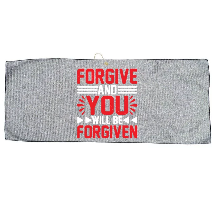 Forgive And You Will Be Forgiven Gift Large Microfiber Waffle Golf Towel