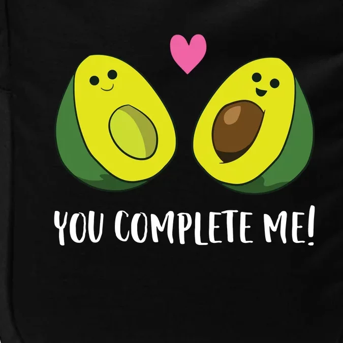 Funny Avocado You Complete Me Cute Avocado Impact Tech Backpack