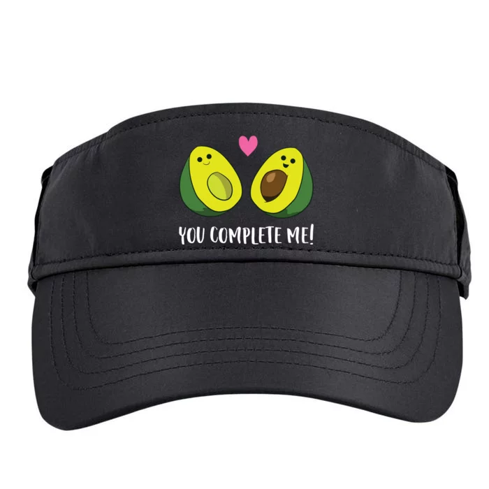 Funny Avocado You Complete Me Cute Avocado Adult Drive Performance Visor