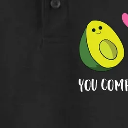 Funny Avocado You Complete Me Cute Avocado Dry Zone Grid Performance Polo