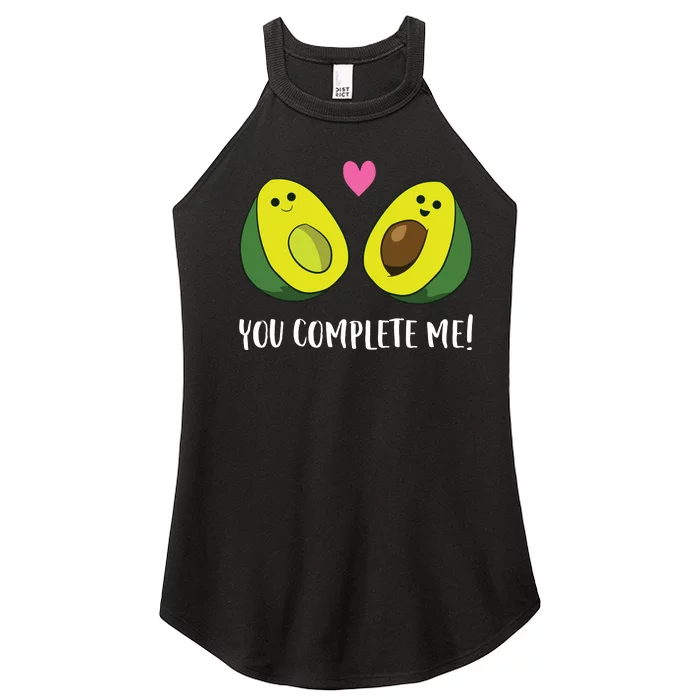 Funny Avocado You Complete Me Cute Avocado Women’s Perfect Tri Rocker Tank