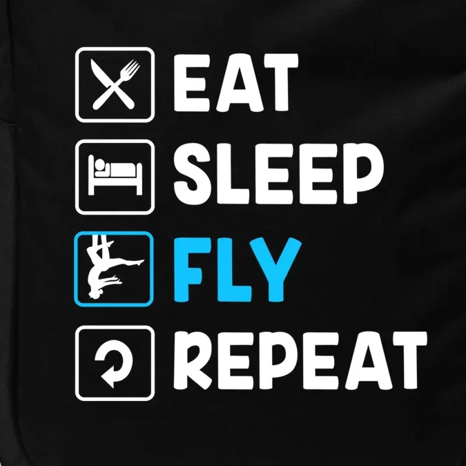 Funny Aerial Yoga Eat Sleep Fly Repeat Gift Impact Tech Backpack