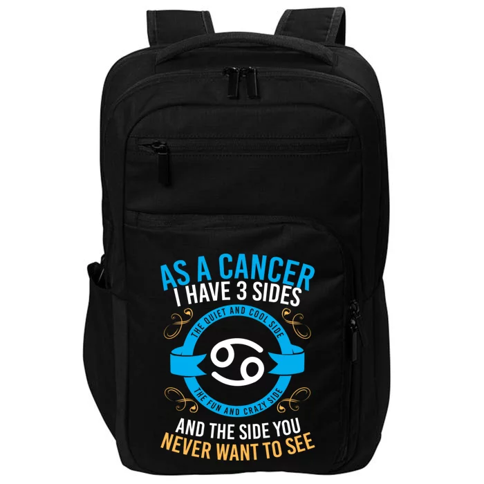 Funny Astrology Zodiac Sign Cancer Gift Impact Tech Backpack