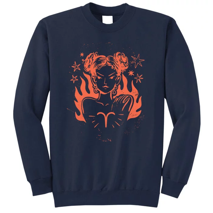 Female Aries Zodiac Tall Sweatshirt