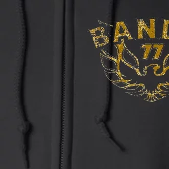 Funny Bandit 1977 Family Distressed Full Zip Hoodie