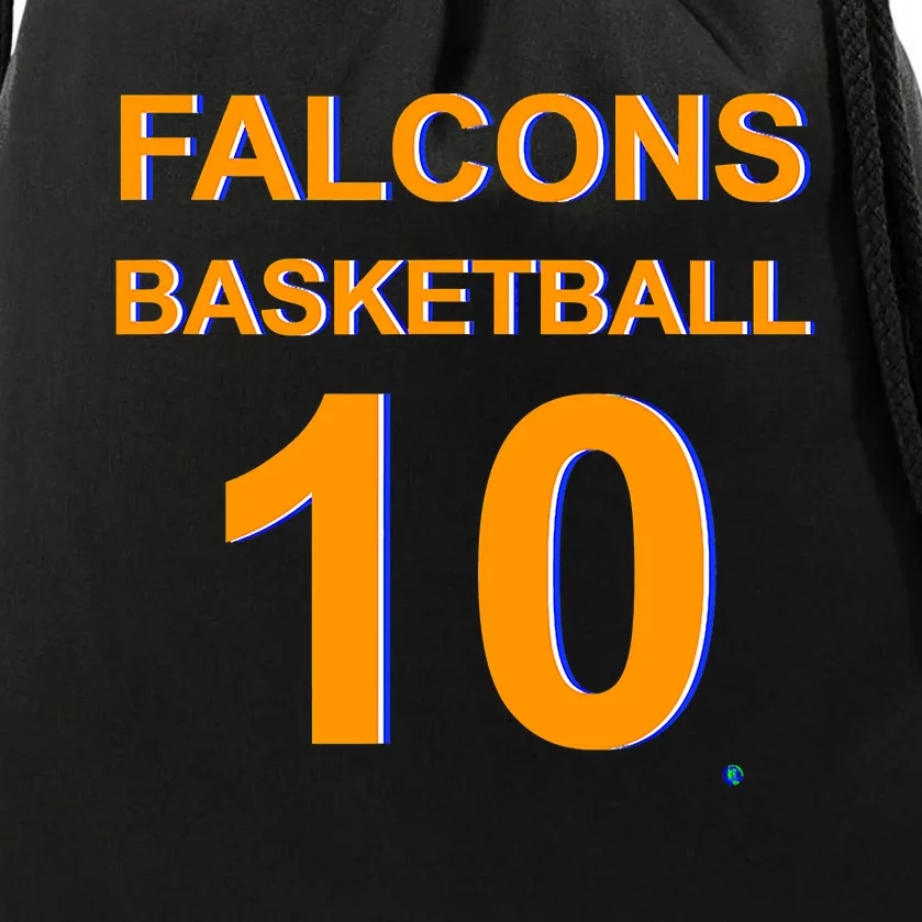 Falcons Basketball 10 Drawstring Bag