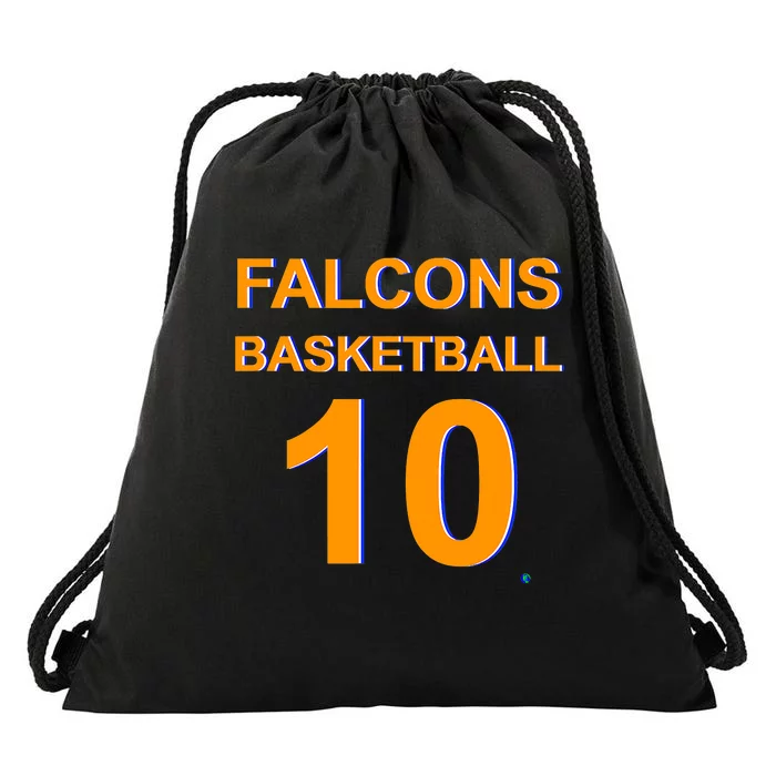 Falcons Basketball 10 Drawstring Bag