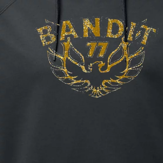 Funny Bandit 1977 Family Distressed Performance Fleece Hoodie