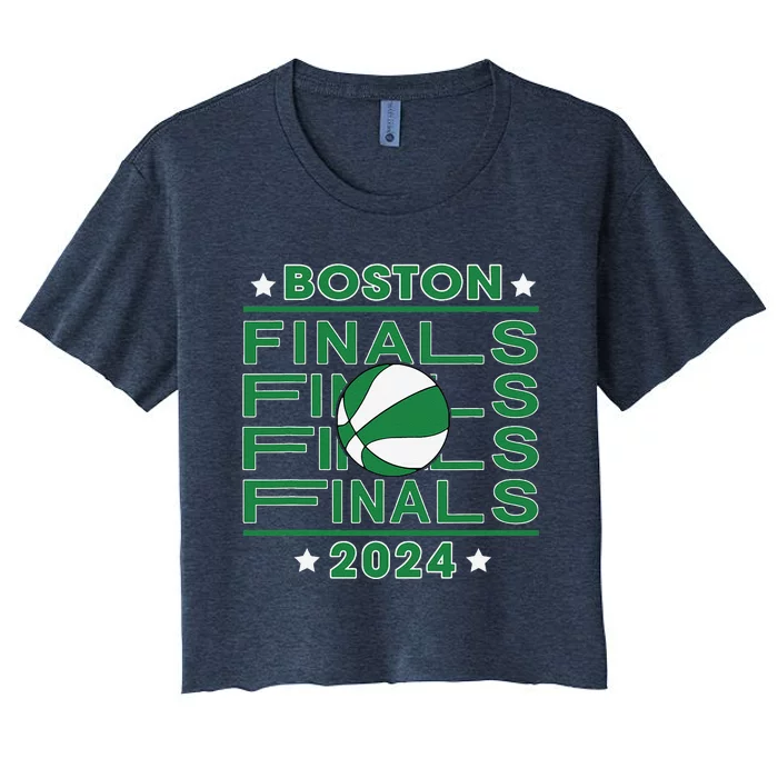 Finals Boston 2024 Designs Women's Crop Top Tee