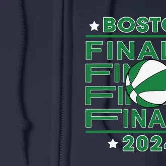 Finals Boston 2024 Designs Full Zip Hoodie