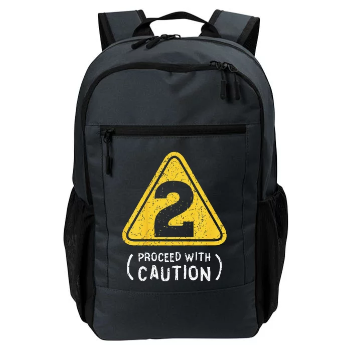 Funny Birthday 2 Two Construction Sign 2nd Birthday Gift Daily Commute Backpack