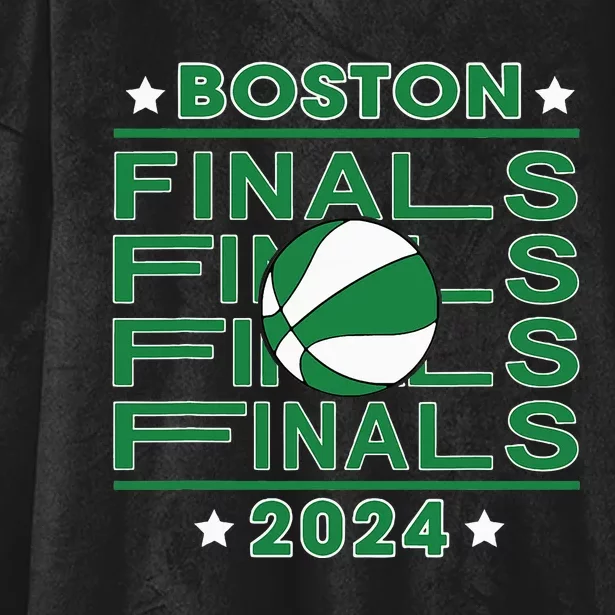 Finals Boston 2024 Designs Hooded Wearable Blanket