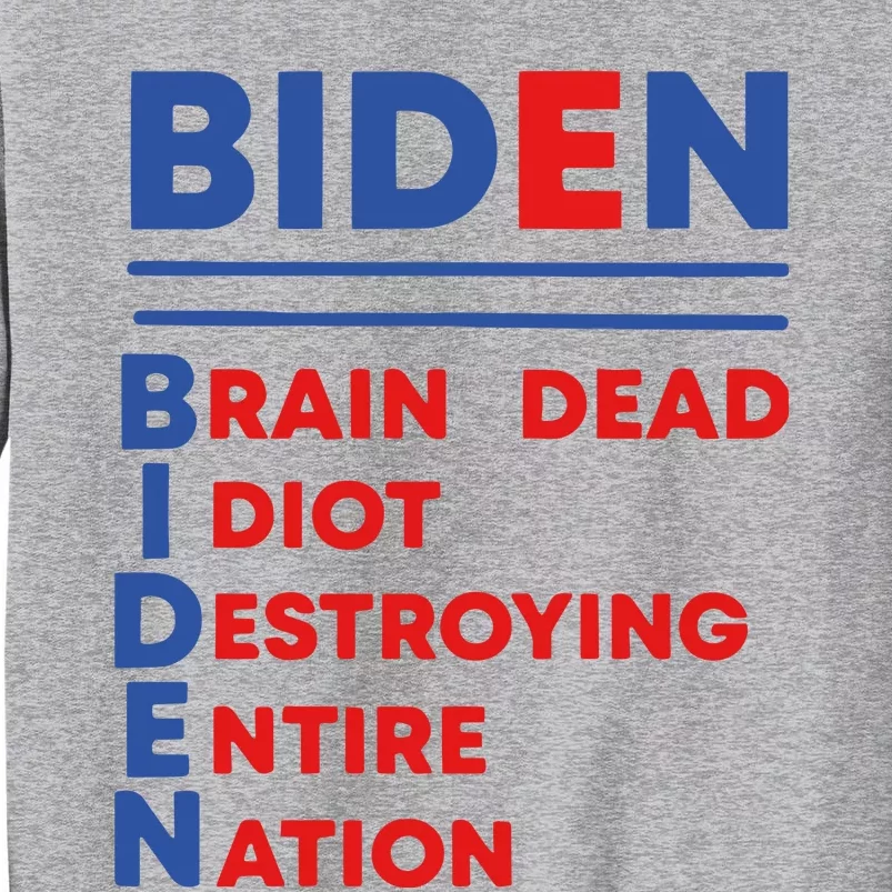 Funny Biden 4th Of July Biden American Patriot Tall Sweatshirt